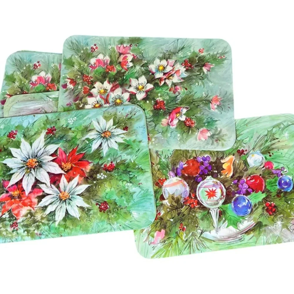 Set‎ of 8 Vintage Holiday Placemats